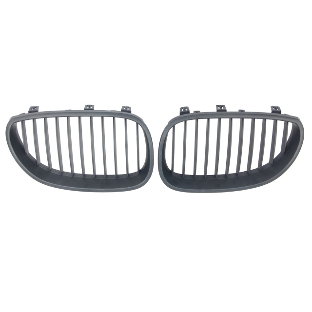 Nieren Grill matt Schwarz Einzelsteg passend für BMW 5er E60 E61