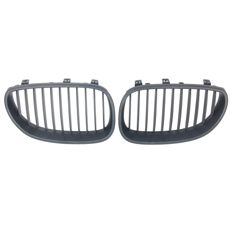 Nieren Grill matt Schwarz Einzelsteg passend für BMW 5er E60 E61