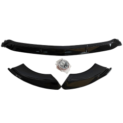 Spoilerlippe Frontlippe GLANZ SCHWARZ für Mercedes W213 S213 AB 2021
