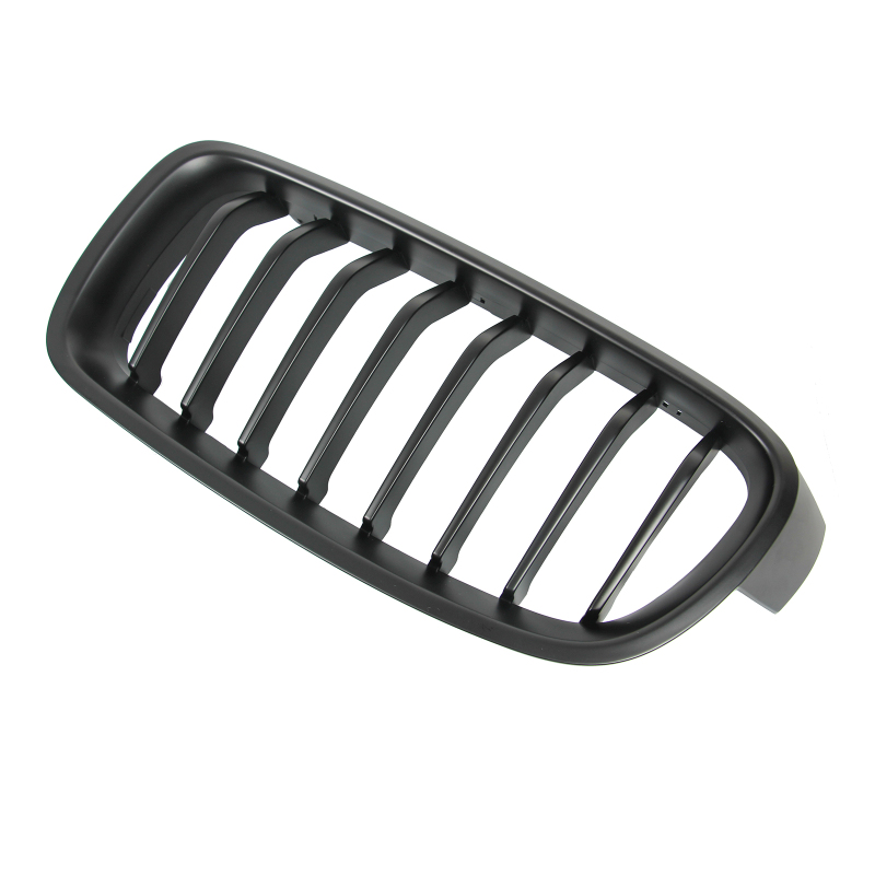 Nieren Grill matt Schwarz 8-teilig passend für BMW 3er F30 F31
