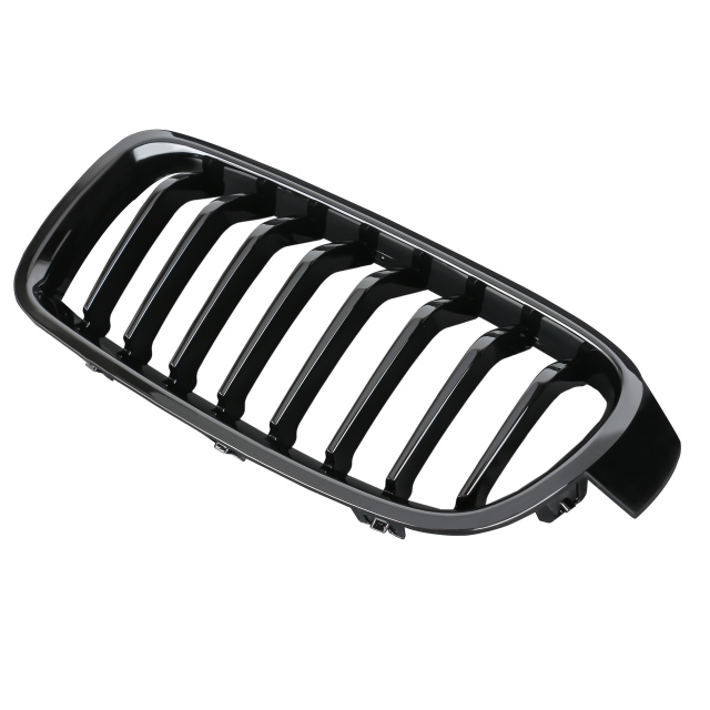 Nieren Grill glanz Schwarz 8-teilig passend für BMW 3er F30 F31