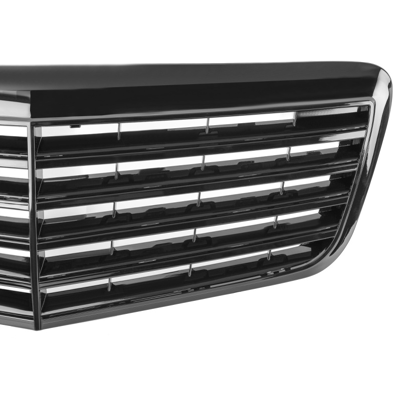 Kühlergrill glanz Schwarz Classic passend für Mercedes E-Klasse W211 S211 VF211 Facelift