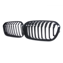Nieren Grill glanz Schwarz Einzelsteg passend für BMW 1er F20 F21 Facelift