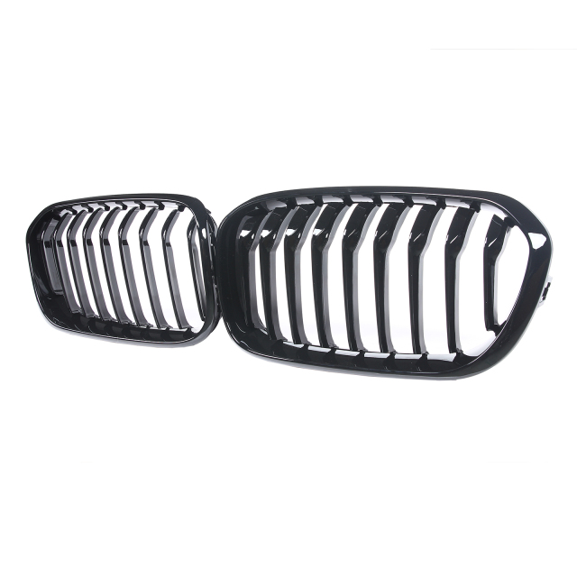 Nieren Grill glanz Schwarz Einzelsteg passend für BMW 1er F20 F21 Facelift