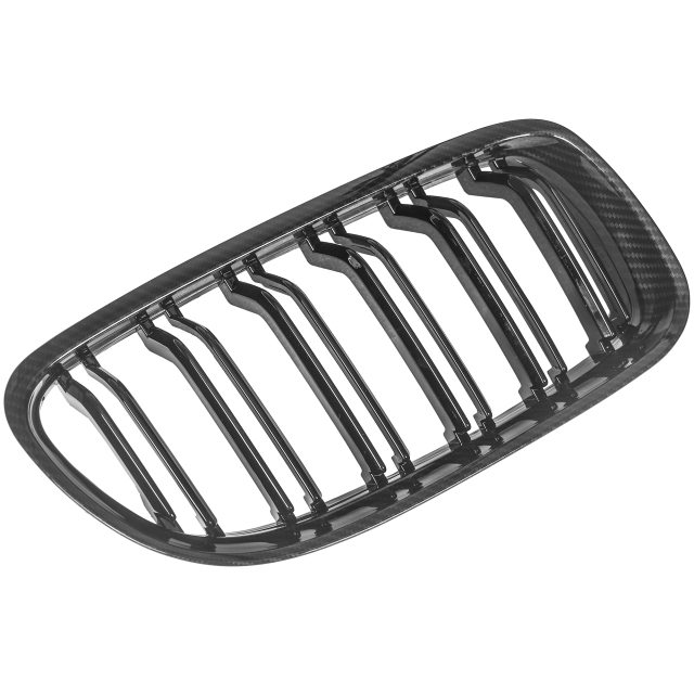 Nieren Grill Carbon Look Doppelsteg passend für BMW 3er E90 E91 Facelift