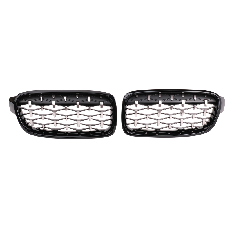 Nieren Grill Schwarz Chrom Mesh-Design passend für BMW 3er F30 F31