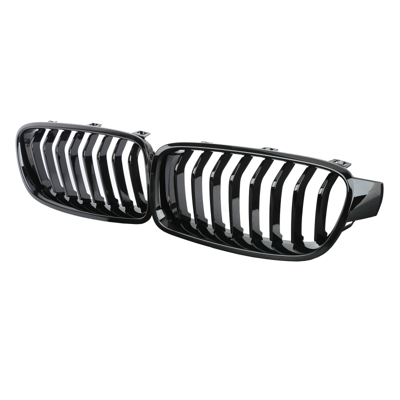 Nieren Grill glanz Schwarz 8-teilig passend für BMW 3er F30 F31