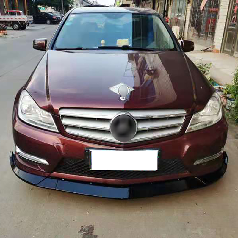 Spoilerlippe Frontlippe GLANZ SCHWARZ für Mercedes W204 S204 C204 2012-2014
