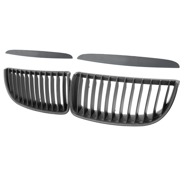 Nieren Grill matt Schwarz Einzelsteg passend für BMW 3er E90 E91 Vorfacelift