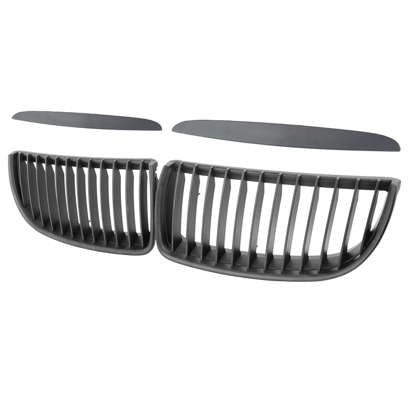 Nieren Grill matt Schwarz Einzelsteg passend für BMW 3er E90 E91 Vorfacelift