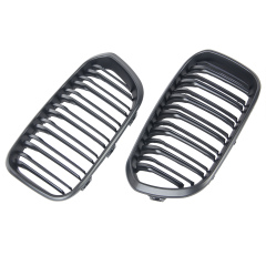 Nieren Grill matt Schwarz Doppelsteg passend für BMW 1er F20 F21 Facelift
