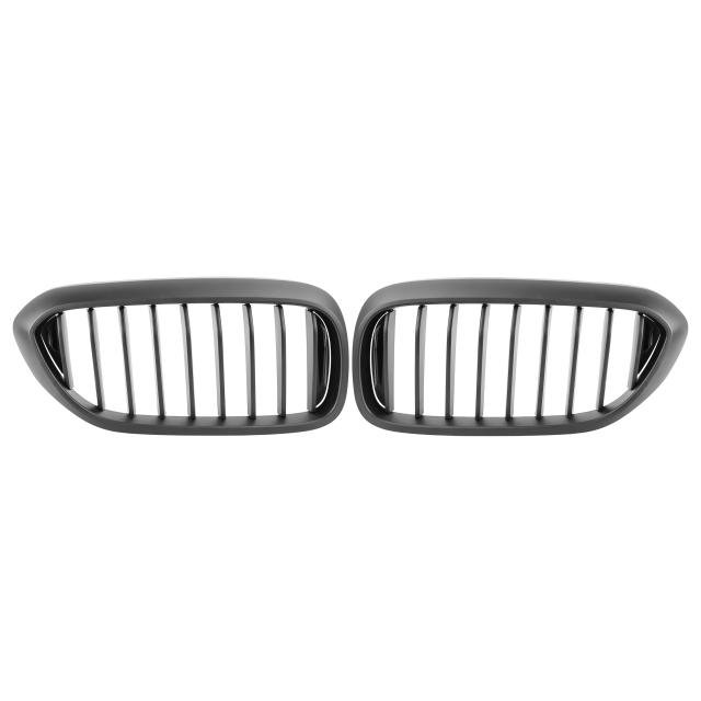Nieren Grill matt Schwarz Einzelsteg passend für BMW 5er G30 G31 Vorfacelift