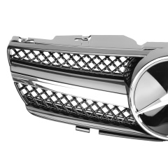 Kühlergrill glanz Schwarz Chrom AMG Look passend für Mercedes SL R230 Vorfacelift