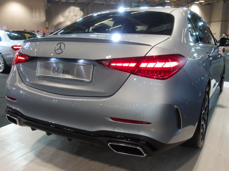 Heckspoiler Heckflügel passend für Mercedes Benz C Klasse W206 Sedan schwarz
