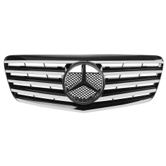 Kühlergrill glanz Schwarz Chrom passend für Mercedes E-Klasse W211 S211 VF211 Facelift