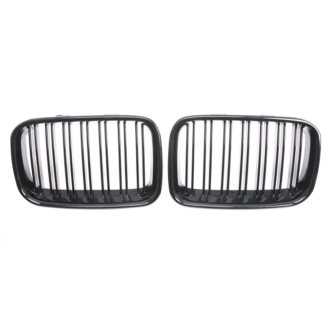 Nieren Grill glanz Schwarz Doppelsteg passend für BMW 3er E36 Vorfacelift