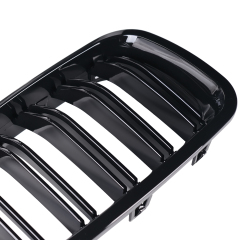 Nieren Grill glanz Schwarz Doppelsteg passend für BMW 5er F10 F11