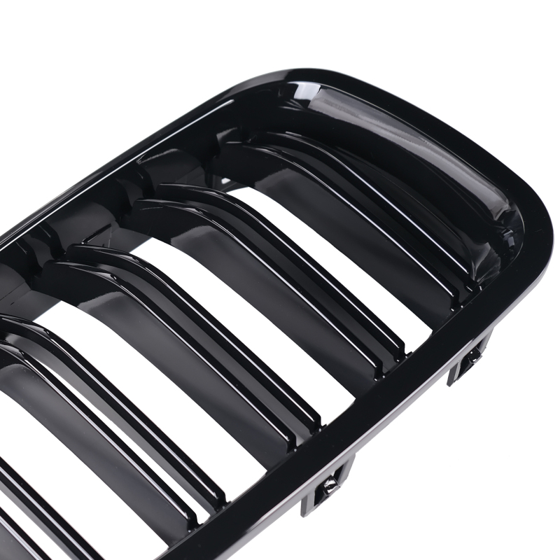 Nieren Grill glanz Schwarz Doppelsteg passend für BMW 5er F10 F11