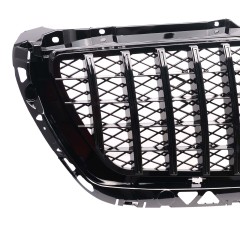 Kühlergrill glanz Schwarz GT Panamericana Grill Passend für Mercedes-Benz Sprinter W906 Facelift Bj. ab 08.2013 mit Netz