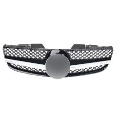 Kühlergrill glanz Schwarz Chrom AMG Look passend für Mercedes SL R230 Erste Facelift