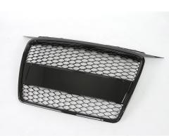 Passt für Audi A3 8P Waben Grill Kühlergrill Front Grill Schwarz Glanz bis 2008