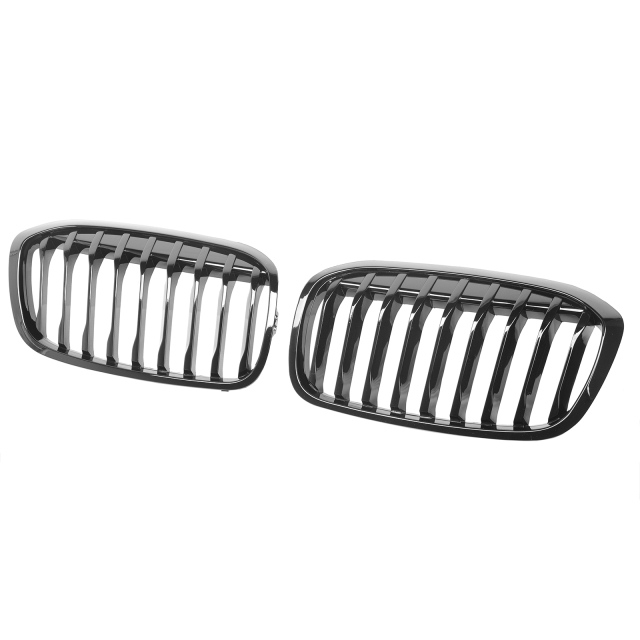 Nieren Grill glanz Schwarz Einzelsteg passend für BMW 2er Active Tourer F45 F46 Facelift
