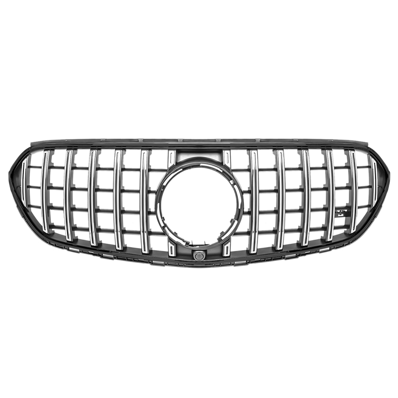 Kühlergrill Chrom Schwarz GT Panamericana passend für Mercedes GLC X254 C254 Serienausstattung
