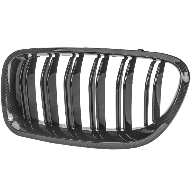 Nieren Grill Carbon Look Doppelsteg passend für BMW 5er F10 F11