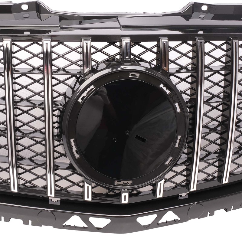 Kühlergrill Chrom GT Panamericana Grill Passend für Mercedes-Benz Sprinter W906 Facelift Bj. ab 08.2013 mit Netz