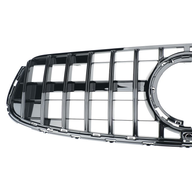 Kühlergrill glanz Schwarz GT Panamericana passend für Mercedes GLC X253 C253 Facelift AMG-Paket