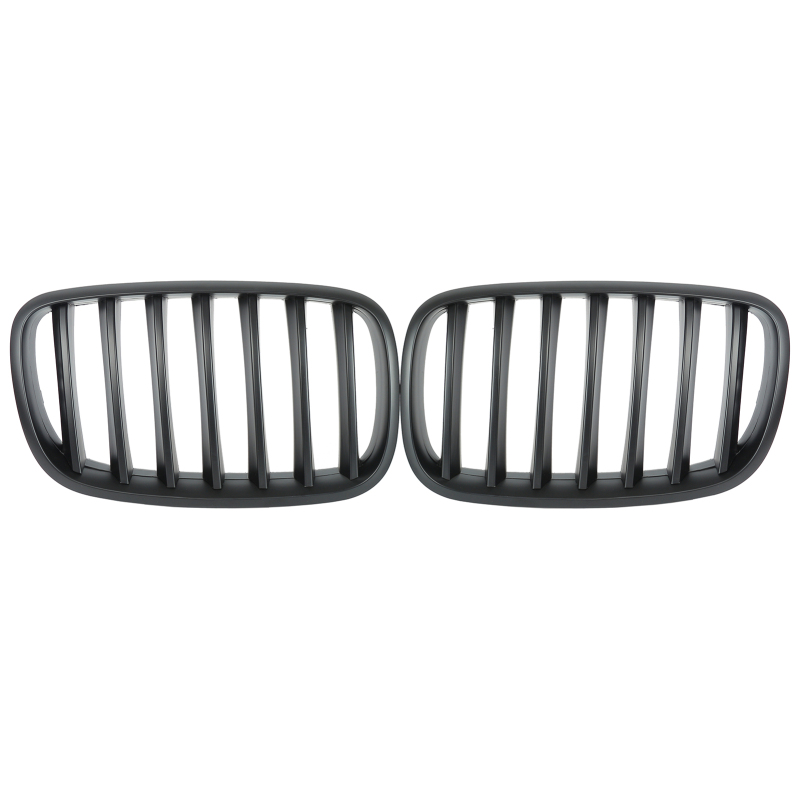 Nieren Grill matt Schwarz Einzelsteg passend für BMW X5 E70 E71
