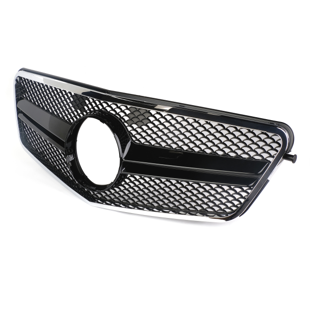 Kühlergrill glanz Schwarz AMG Look passend für Mercedes E-Klasse W212 S212 Vorfacelift
