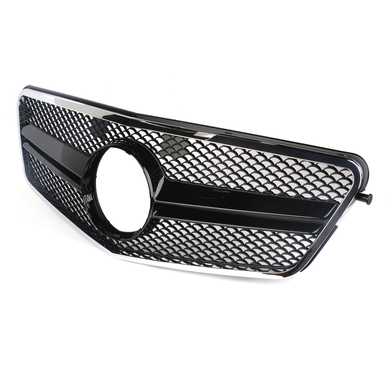 Kühlergrill glanz Schwarz AMG Look passend für Mercedes E-Klasse W212 S212 Vorfacelift