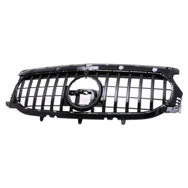 Kühlergrill glanz Schwarz GT Panamericana passend für Mercedes GLA H247 AMG-Paket