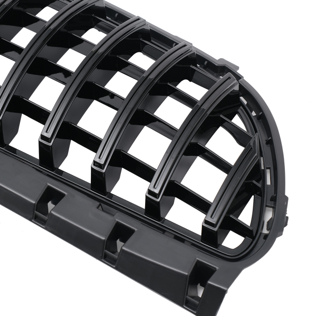 Kühlergrill glanz Schwarz GT Panamericana passend für Mercedes B-Klasse W246 W242 Facelift