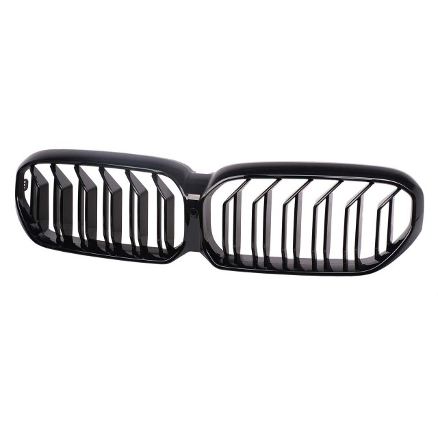 Nieren Grill glanz Schwarz Spezifisch Doppelsteg passend für BMW 5er G30 G31 Facelift ohne PASP