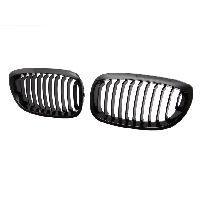 Nieren Grill glanz Schwarz Einzelsteg passend für BMW 3er Coupe E46 Facelift
