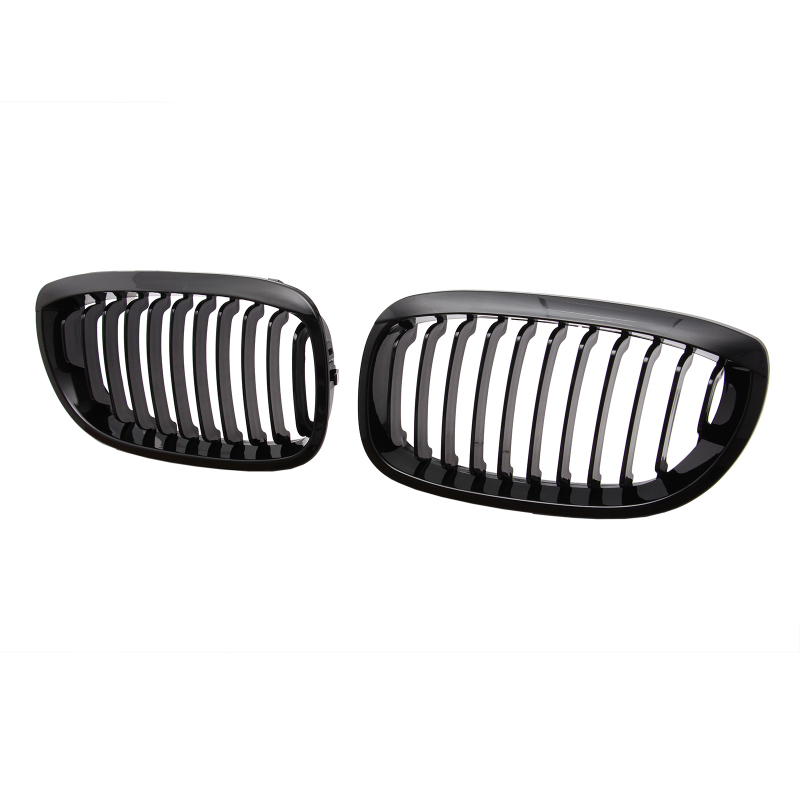Nieren Grill glanz Schwarz Einzelsteg passend für BMW 3er Coupe E46 Facelift