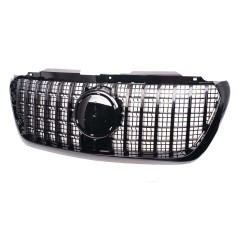 Kühlergrill glanz Schwarz GT Panamericana passend für Mercedes Sprinter W907 mit Netz