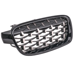 Nieren Grill Schwarz Chrom Mesh-Design passend für BMW 3er F30 F31