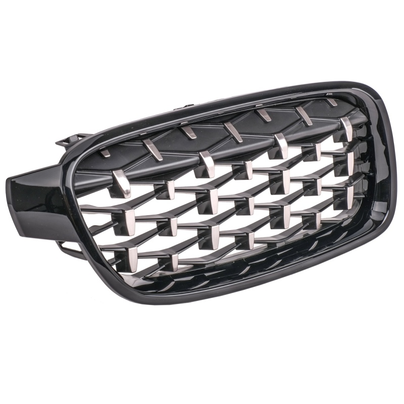 Nieren Grill Schwarz Chrom Mesh-Design passend für BMW 3er F30 F31