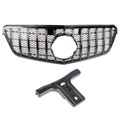Kühlergrill glanz Schwarz GT Panamericana passend für Mercedes E-Klasse W212 S212 Vorfacelift