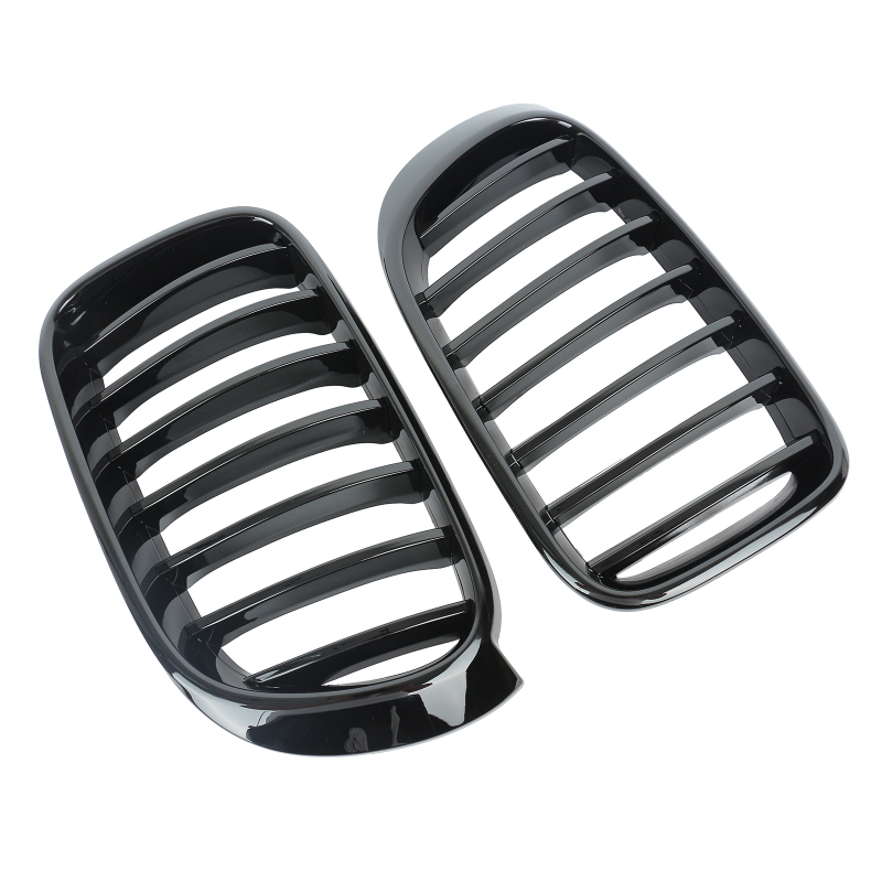 Nieren Grill glanz Schwarz Einzelsteg passend für BMW X3 F25 F26 Facelift