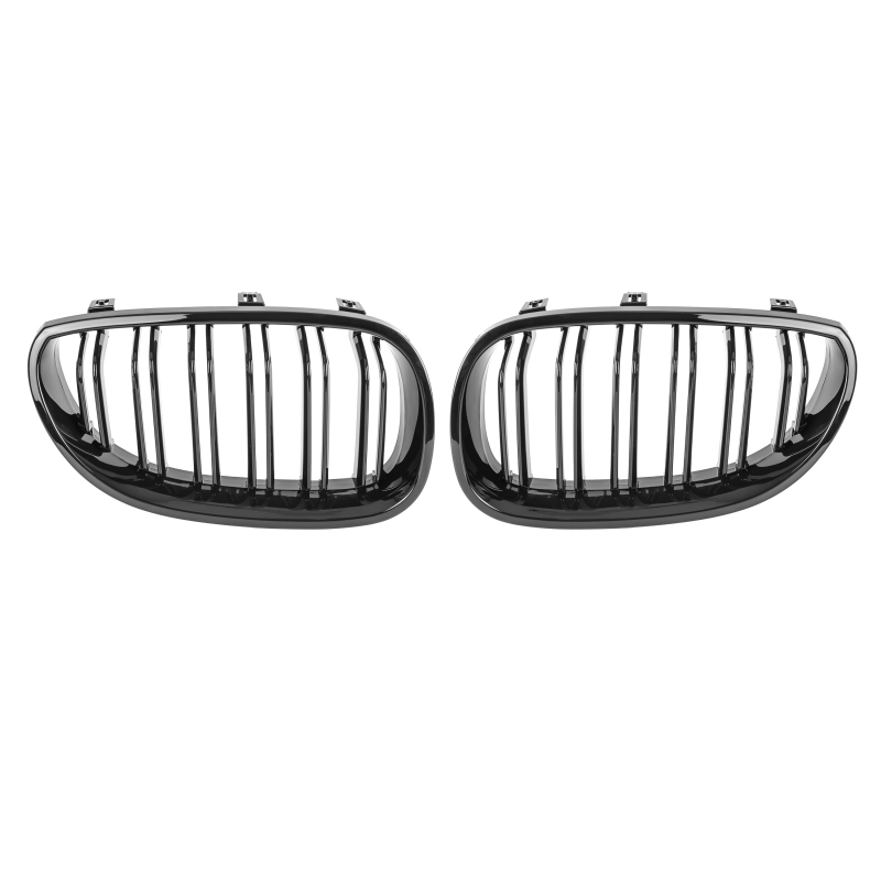 Nieren Grill glanz Schwarz Doppelsteg passend für BMW 5er E60 E61