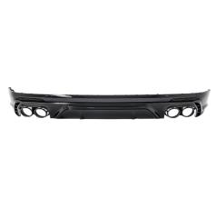 Passt für Audi Q5 FY S-Line Paket 16-20 SQ5 Style Heckdiffusor Schwarz Endrohr