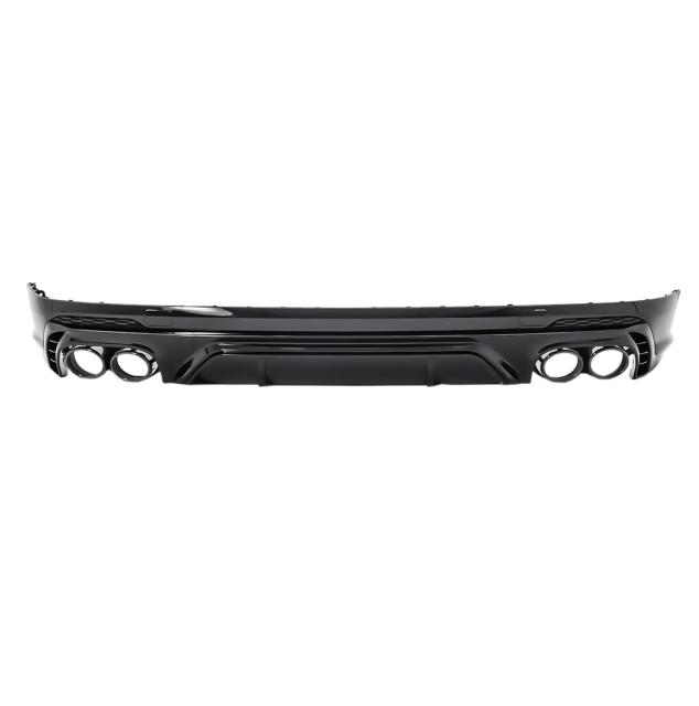 Passt für Audi Q5 FY S-Line Paket 16-20 SQ5 Style Heckdiffusor Schwarz Endrohr