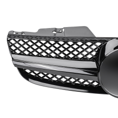 Kühlergrill glanz Schwarz AMG Look passend für Mercedes SL R230 Erste Facelift