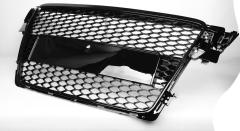 Passt für Audi A4 B8 Waben Grill Kühlergrill Front Grill Schwarz Glanz 07-12
