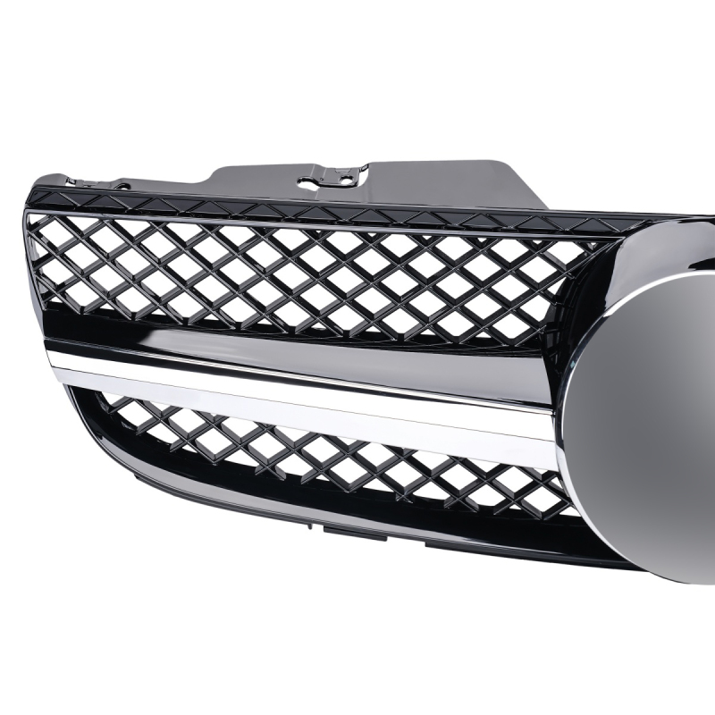 Kühlergrill glanz Schwarz Chrom AMG Look passend für Mercedes SL R230 Erste Facelift