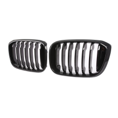 Nieren Grill glanz Schwarz Einzelsteg passend für BMW X3 G01 G02 Vorfacelift
